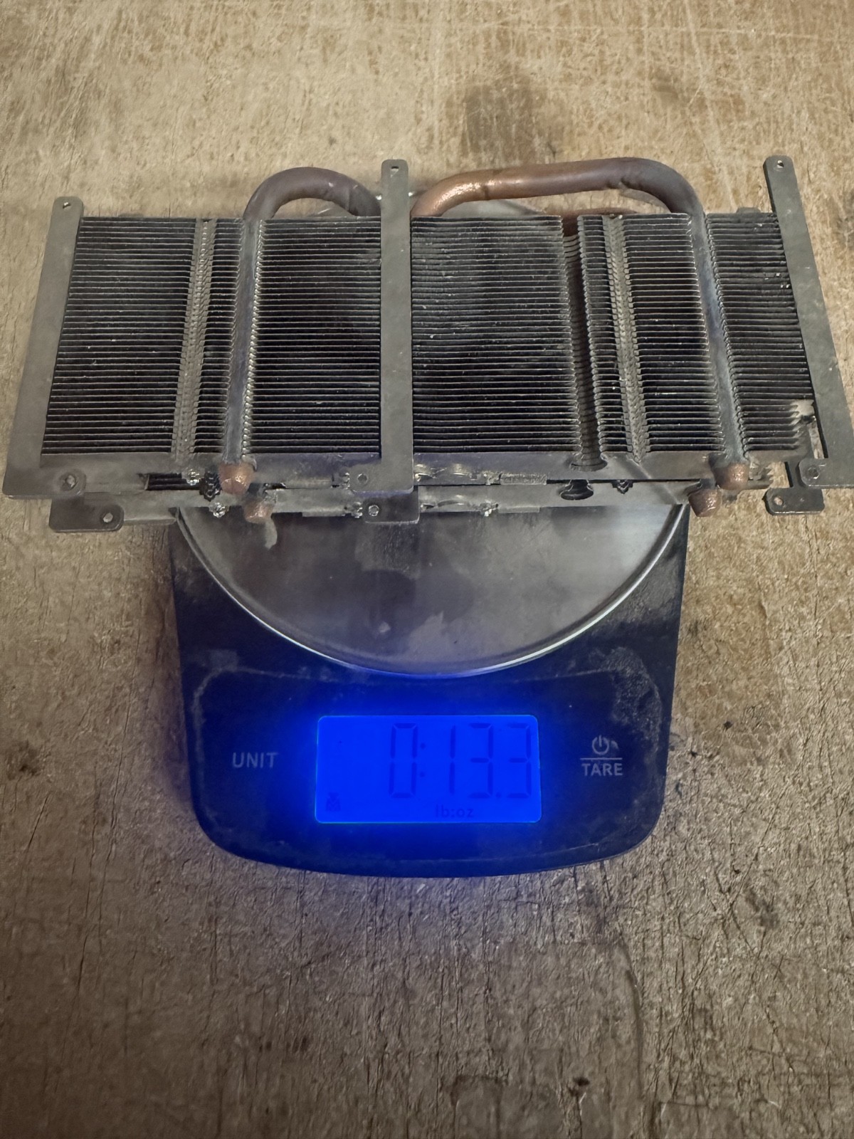 Lot of 2 x Copper + Aluminum heat sink 7.5″ x 3″ | 13.3 ounces