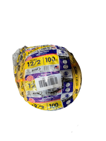 Southwire 100 ft. 12/2 Solid Romex SIMpull CU NM-B W/G Wire 28828228