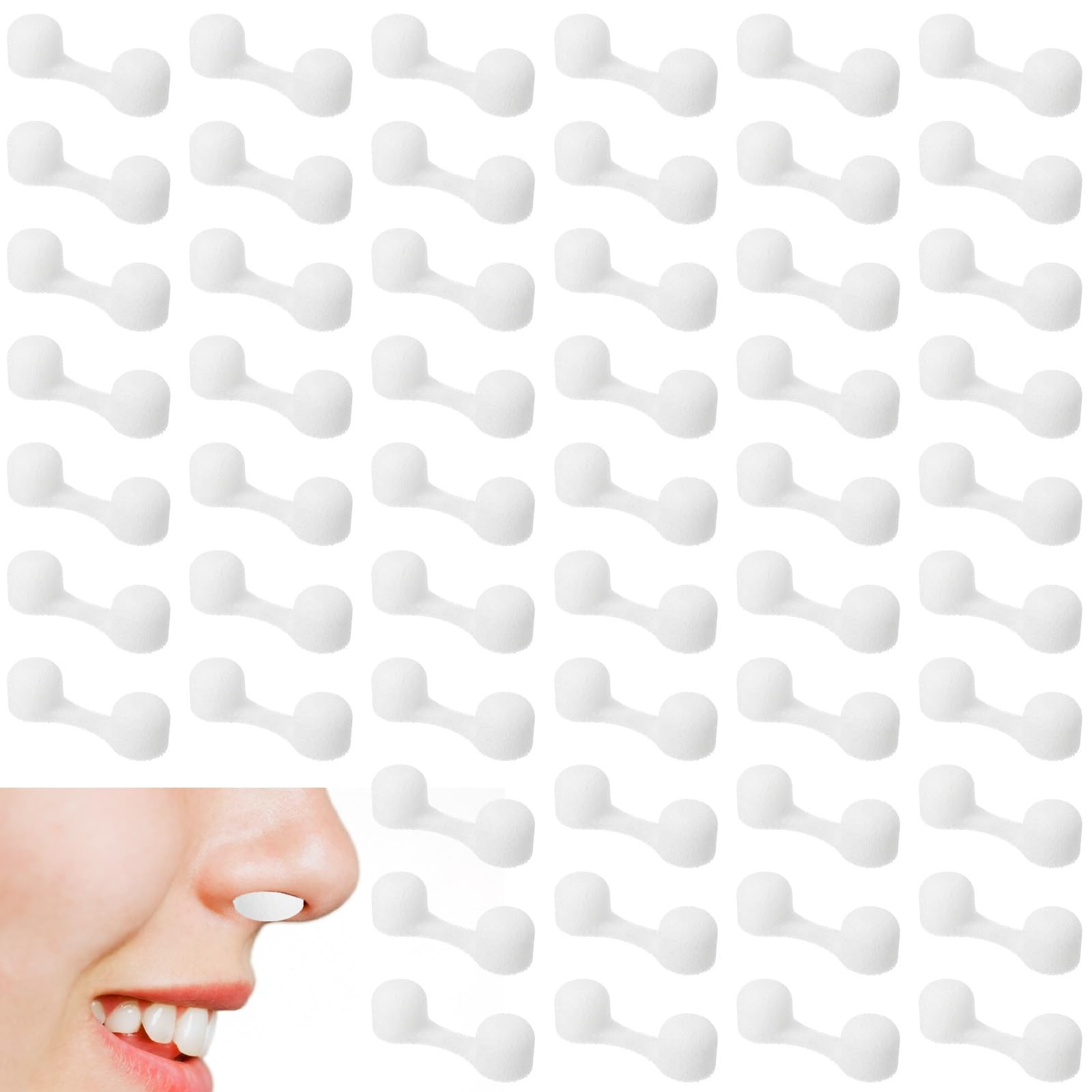 100 Pieces Nose Plug Filter Disposable Dust one size, White