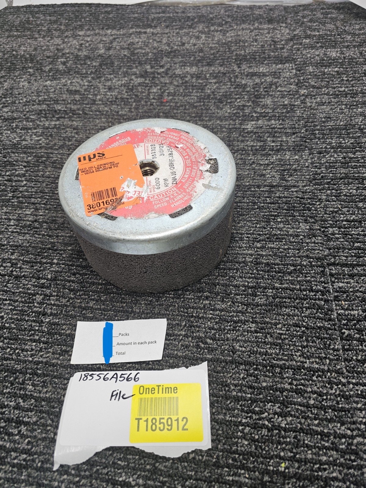 Red Hill ZNA16-0BHF.18258 Grinding Flaring Cup Wheel 6000 RPM Heavy Duty