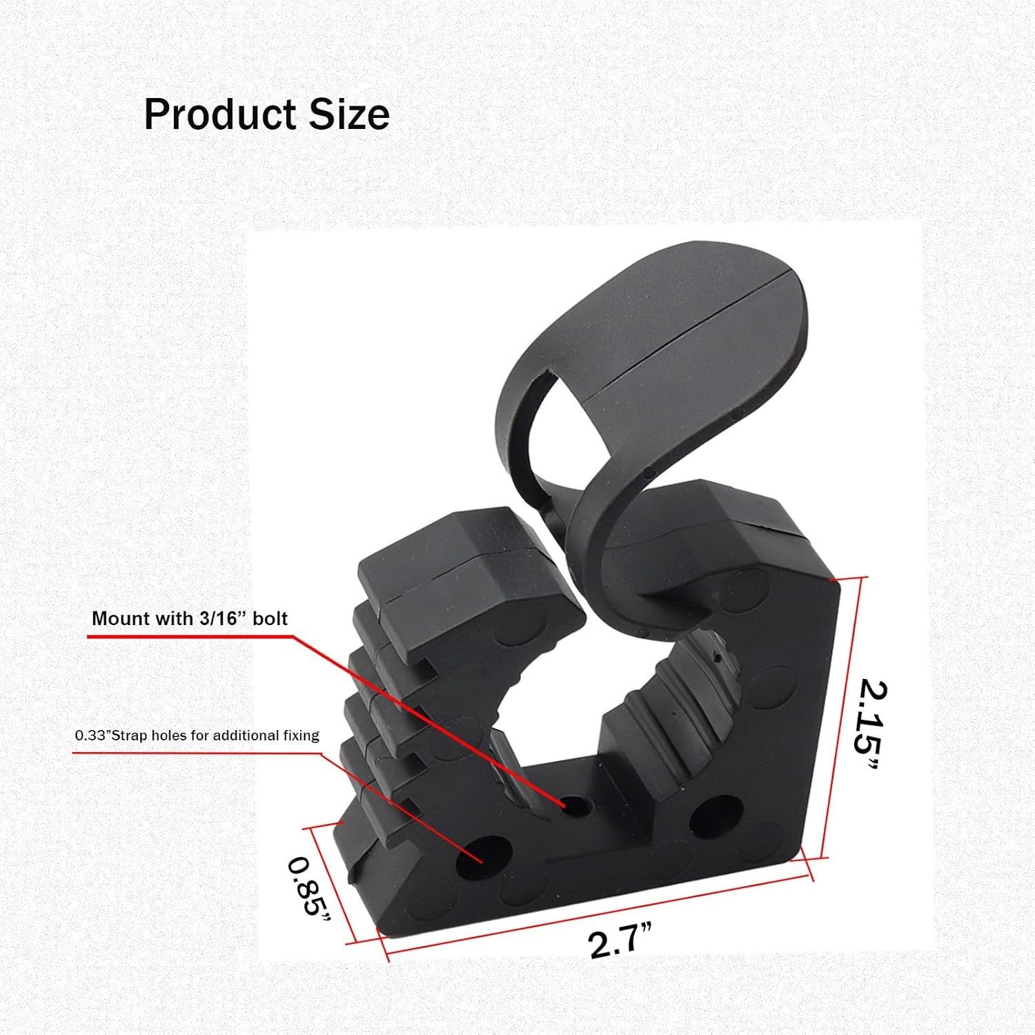 Shovel Holder & Tool Mount, Quick-Release Molle Panel Clamps for Small – 4 Pack