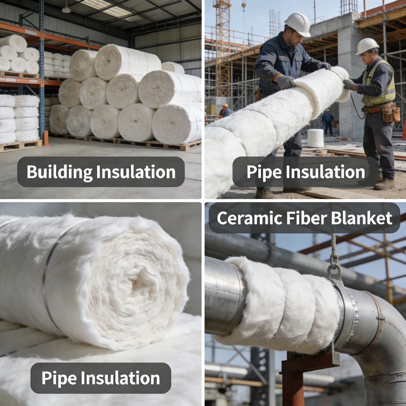 MODIGT 24″x48″ Long Service Life Ceramic Fiber mat for Industrial Pipes