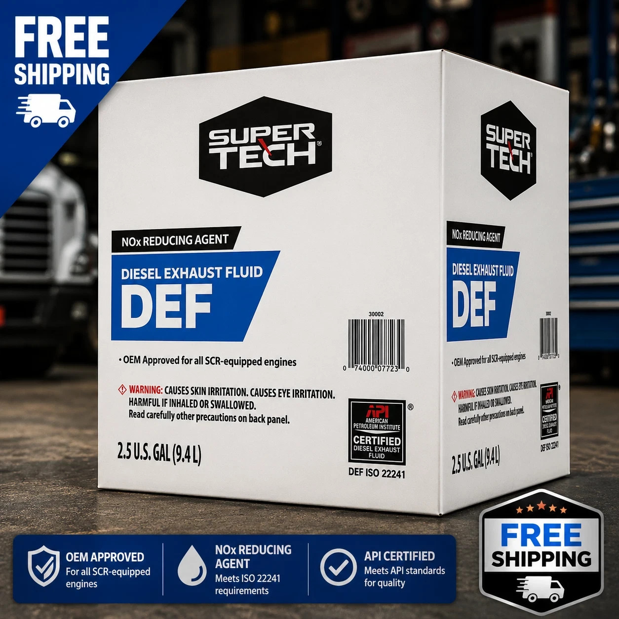 Super Tech DEF Diesel Exhaust Fluid, 2.5 gal- Free Shipping USA