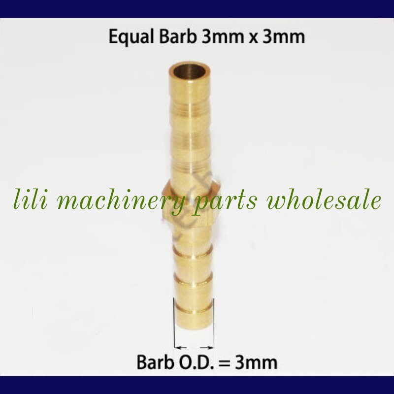 Brass Fitting Hose Barb Tube Connector Reducer Splitter Adapter to Tee Fuel inch