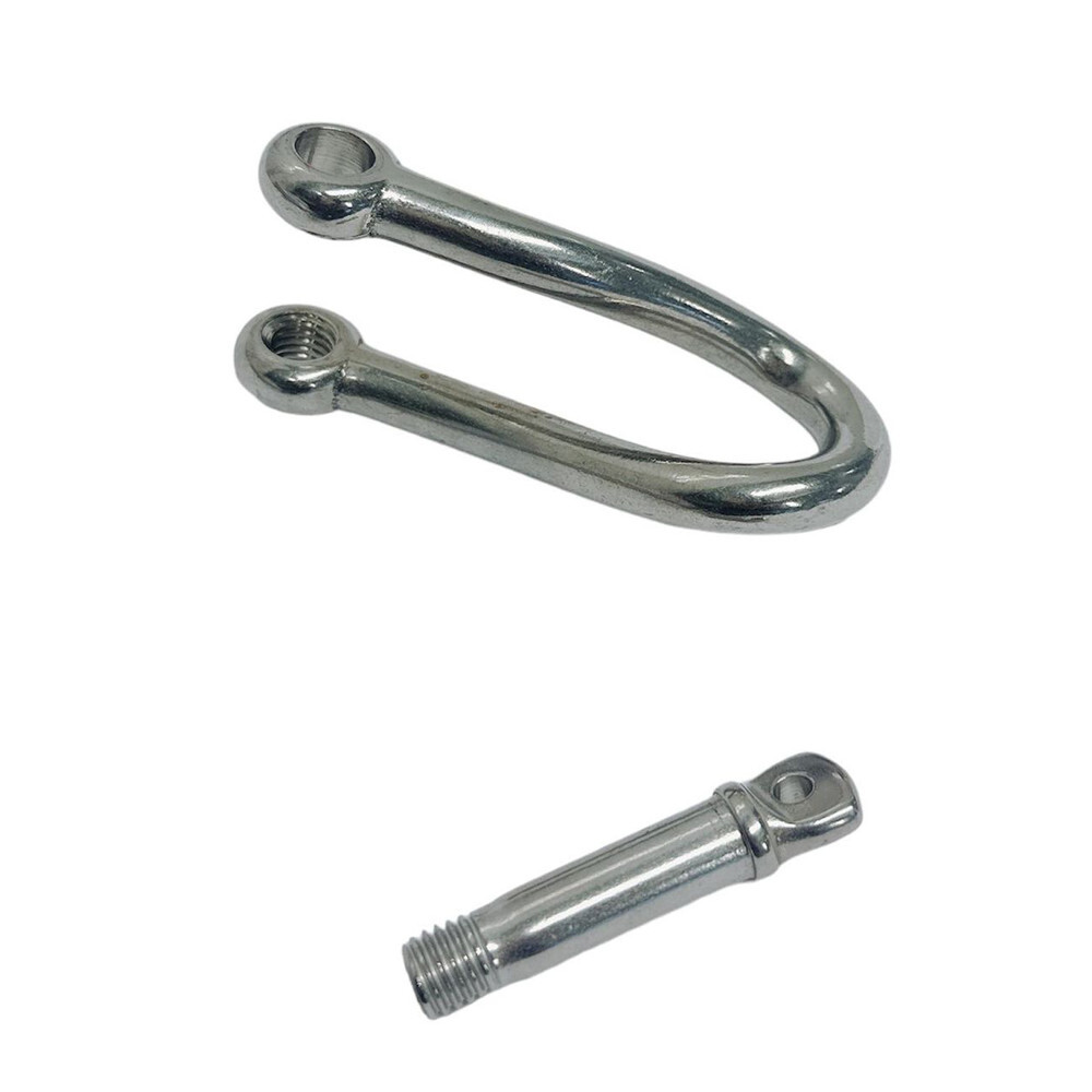 15/32″ Stainless Steel 316 Twisted Shackle Screw Pin,1500 Lb WLL Marine Grade