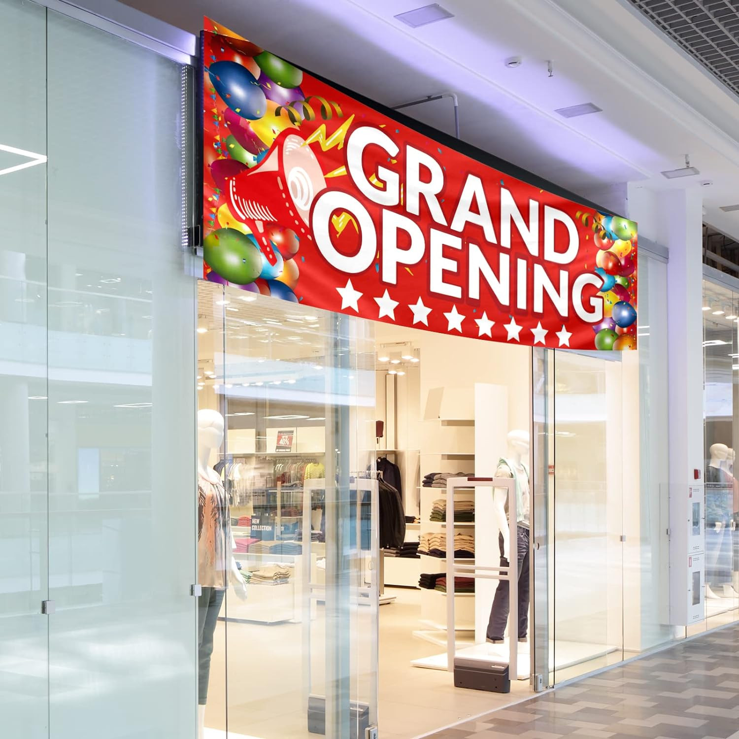 Grand Opening Banner New Store Grand Opening Sign and Rope Oxford Cloth Grand