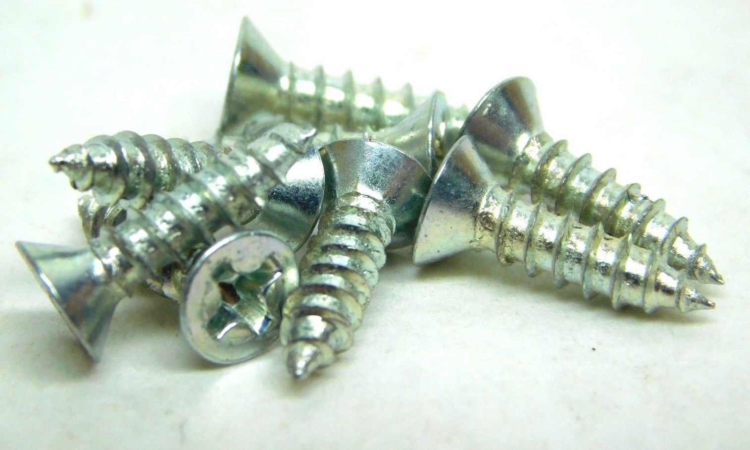 100-250-500-1000! #5 x 1/2″ Flat Head Phillips Wood Screws Steel Zinc Plated HF