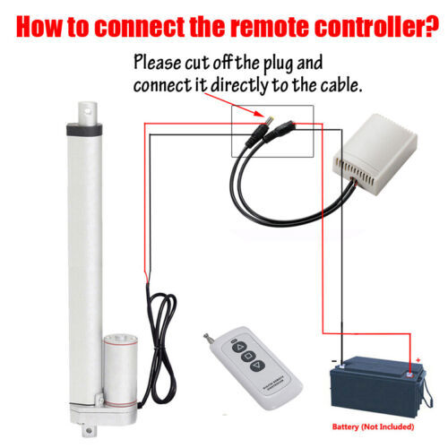 12V 2000N 900N 250N Linear Actuator 6inch Stroke 2inch to 48inch Fast Speed