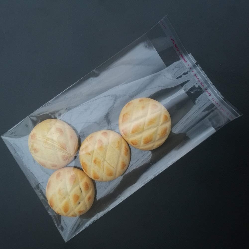 Clear Resealable Recloseable Self Seal Adhesive Cello Lip Tape Poly Plastic bags