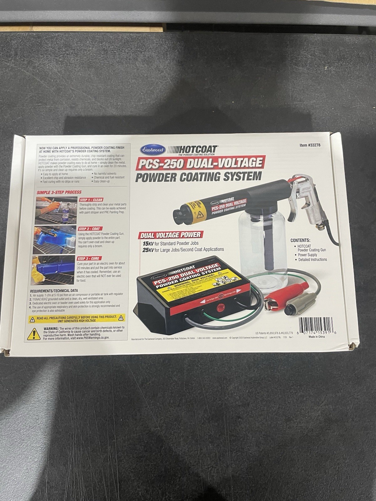 Eastwood Hotcoat PCS-250 Powder Coating System | Innovative Dual Voltage