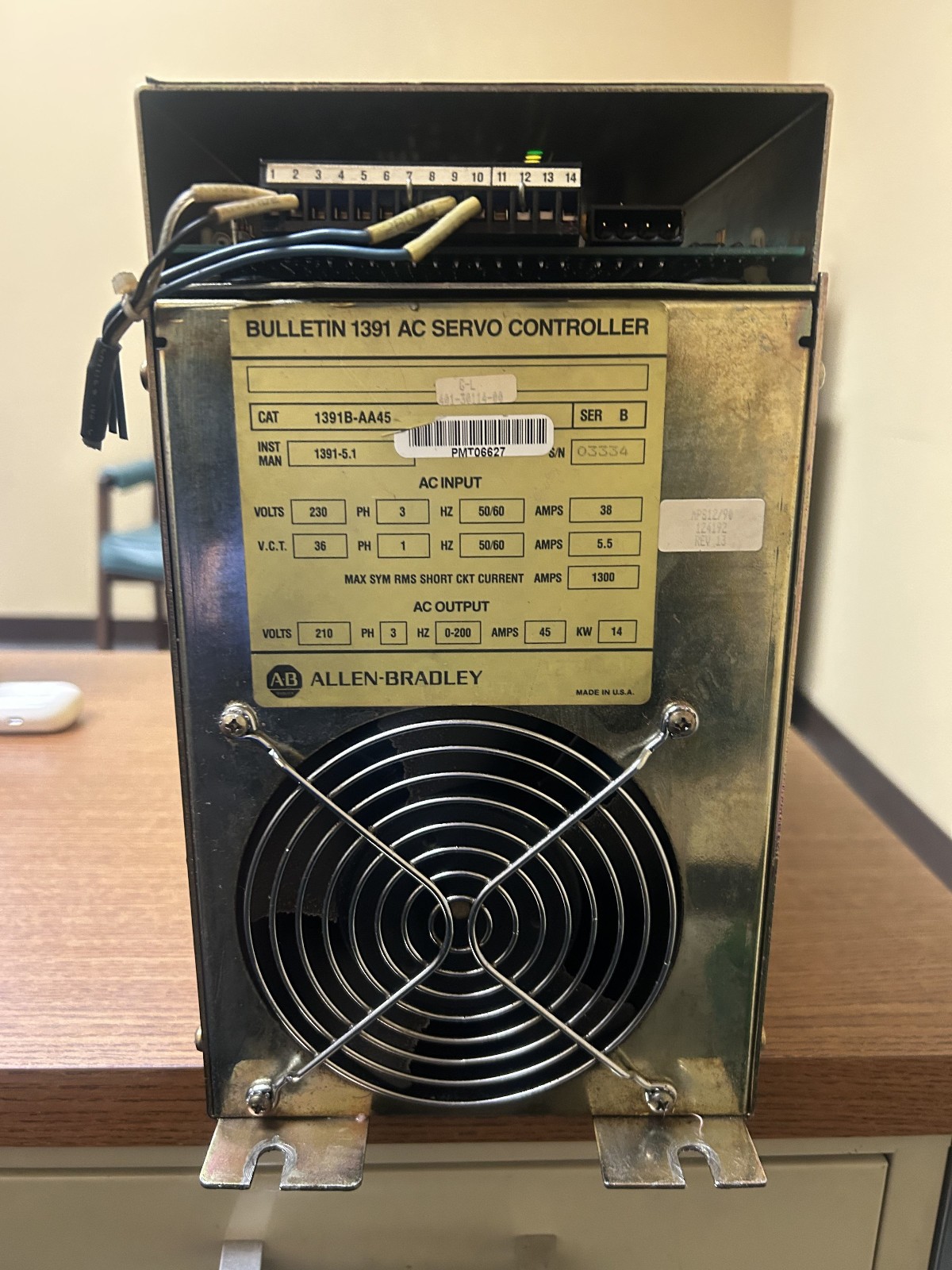 Allen Bradley Ac Servo Controller 1391B-AA45