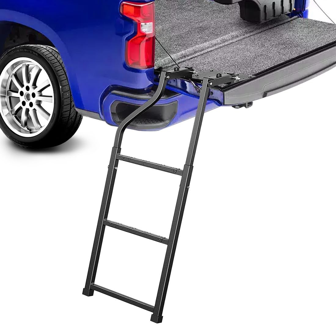 KMFCDAE Tailgate Ladder Pickup Truck Accessories Universal Extension Step Lad…