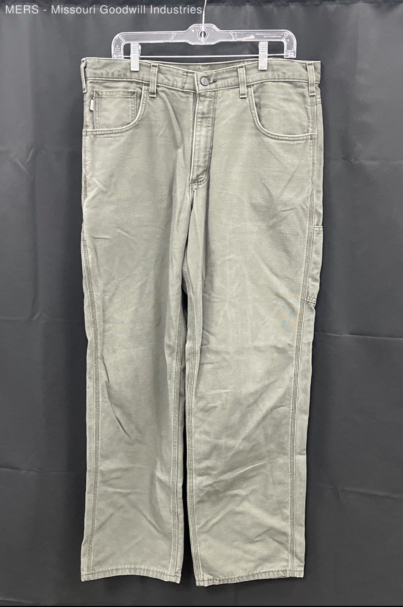Carhartt Men’s FRB159 Moss Green FR Flame Resistant Carpenter Pants Sz 35×32