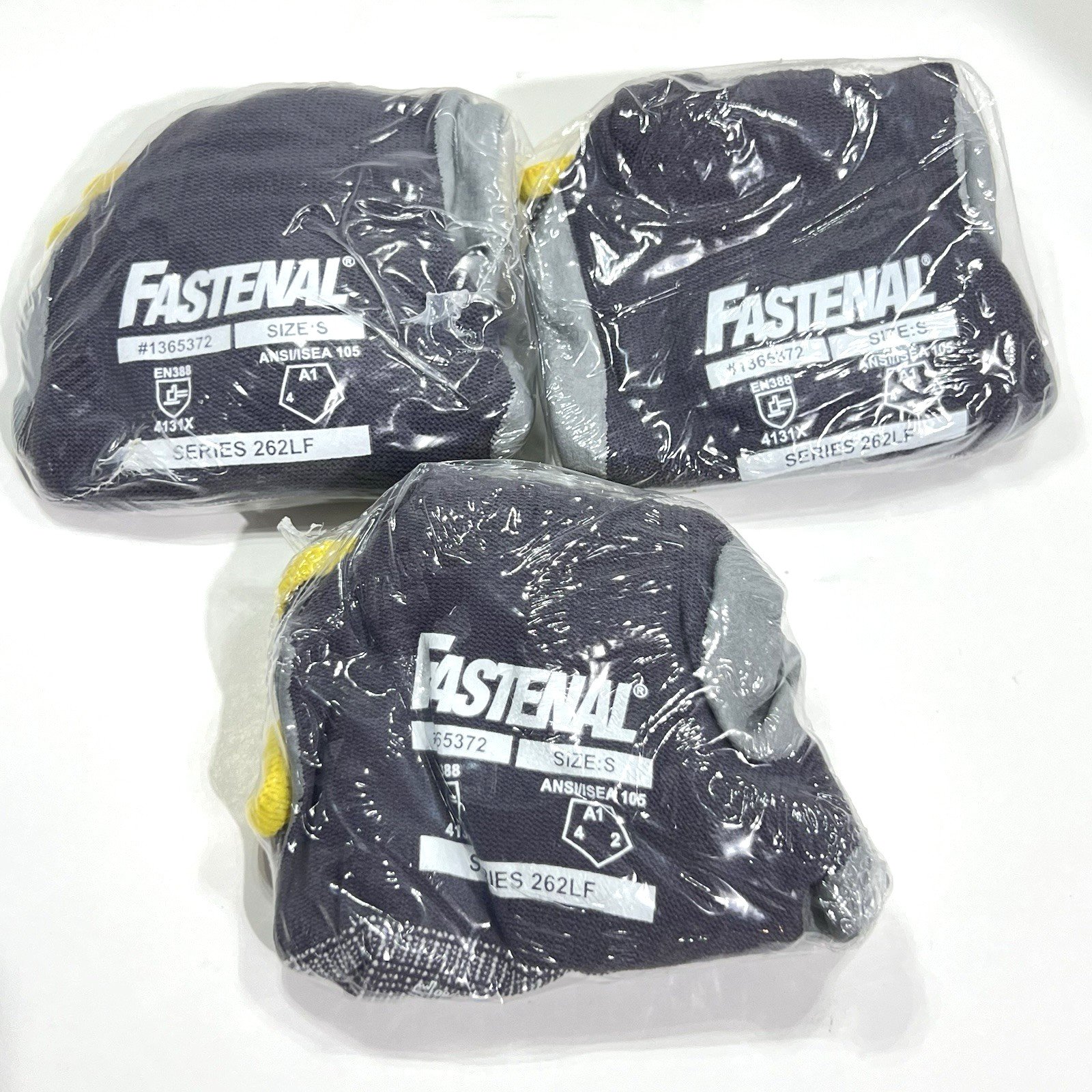 3 Pairs Fastenal Safety Gear Work Gloves Small-Size 7 NEW!