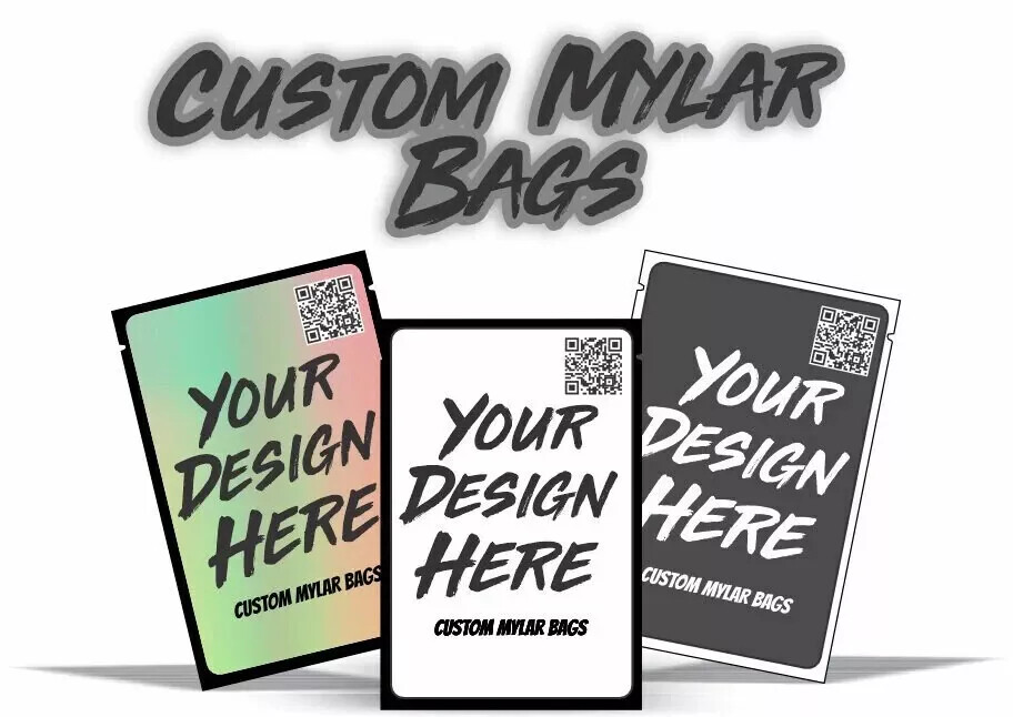 50 Color Custom & Clear Mylar Stand Up Packaging Bags