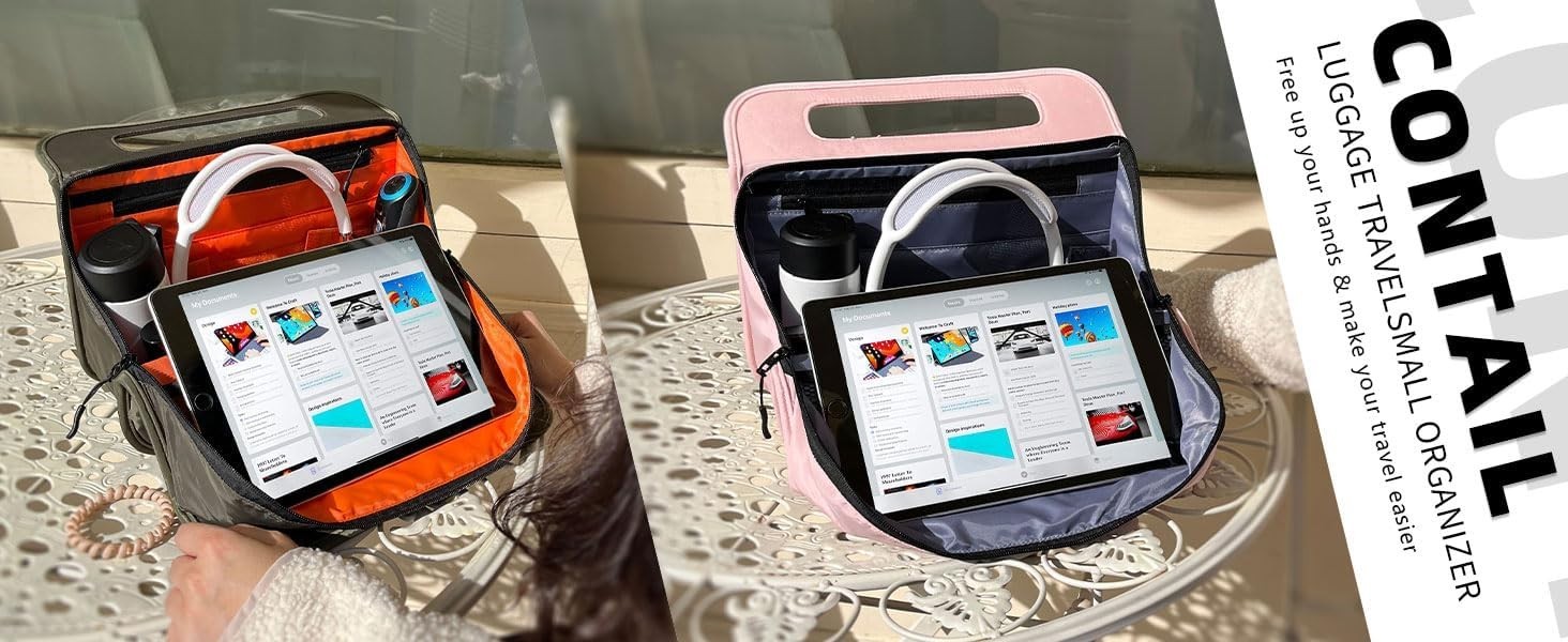 13 Inch 3L 4-in-1 Travel Essentials Organizer, Small Business Handbag, Suitca…