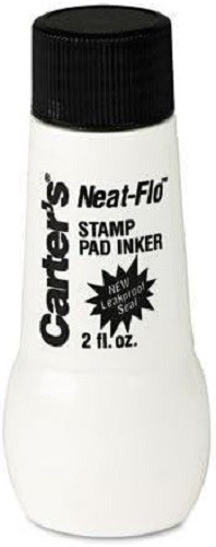 Carter’s Neat-Flo Stamp Pad Ink Refill for Black Stamp Pads, 2 oz Bottle (21448)