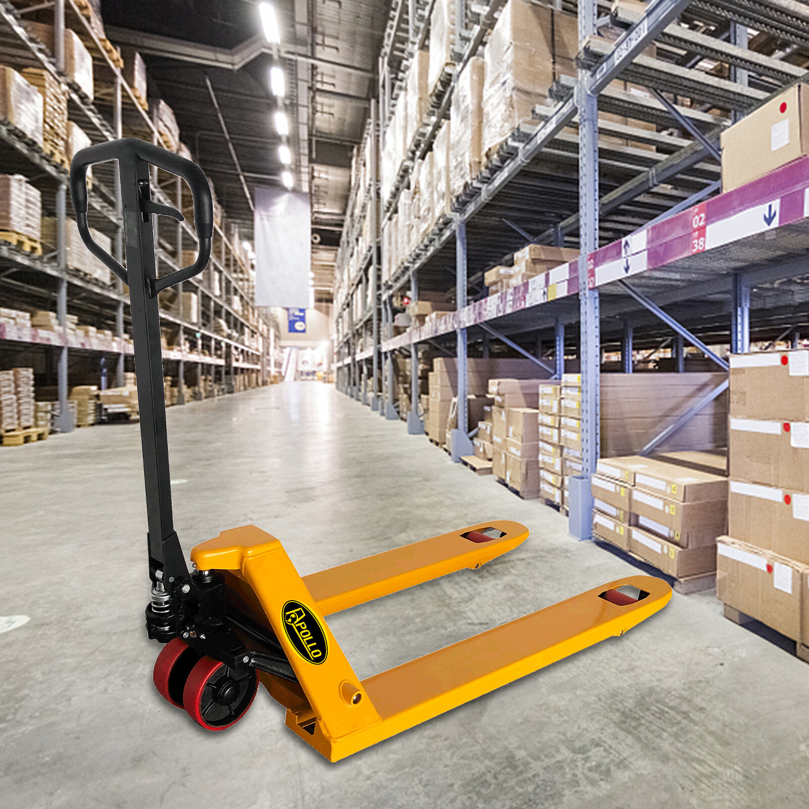 APOLLOLIFT 5500/7700lb Industrial Manual Pallet Jack with 48″X21″ / 48″X27″ Fork