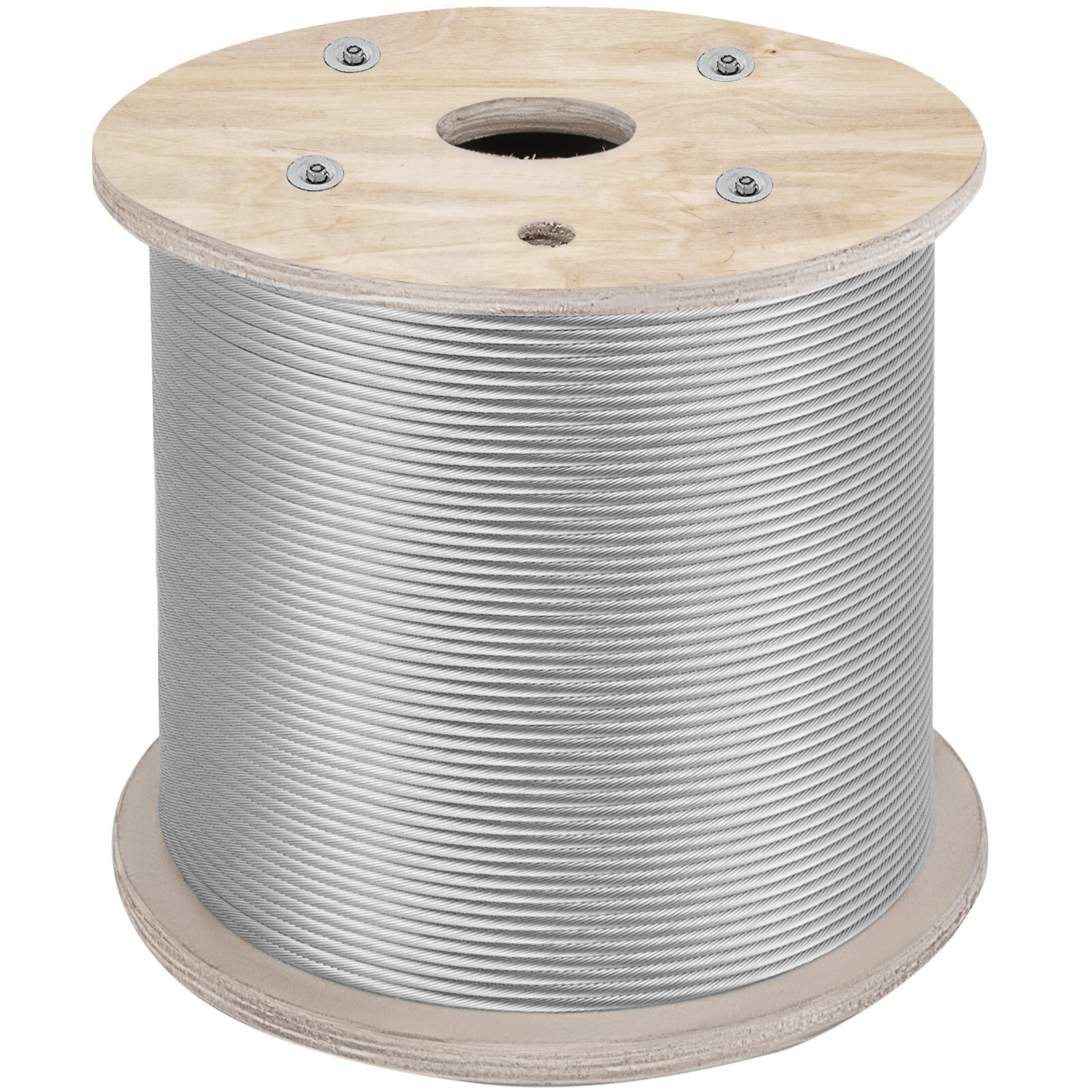 VEVOR T304 Stainless Steel Cable 1/4″ 7×19 Steel Wire Rope 200ft Cable Railing