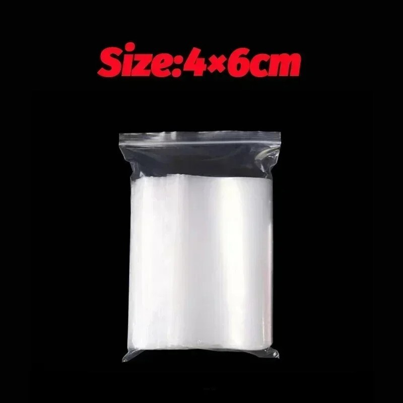 Clear Zip Seal Plastic Bags Jewelry Foods Packing Reclose able Poly Bags