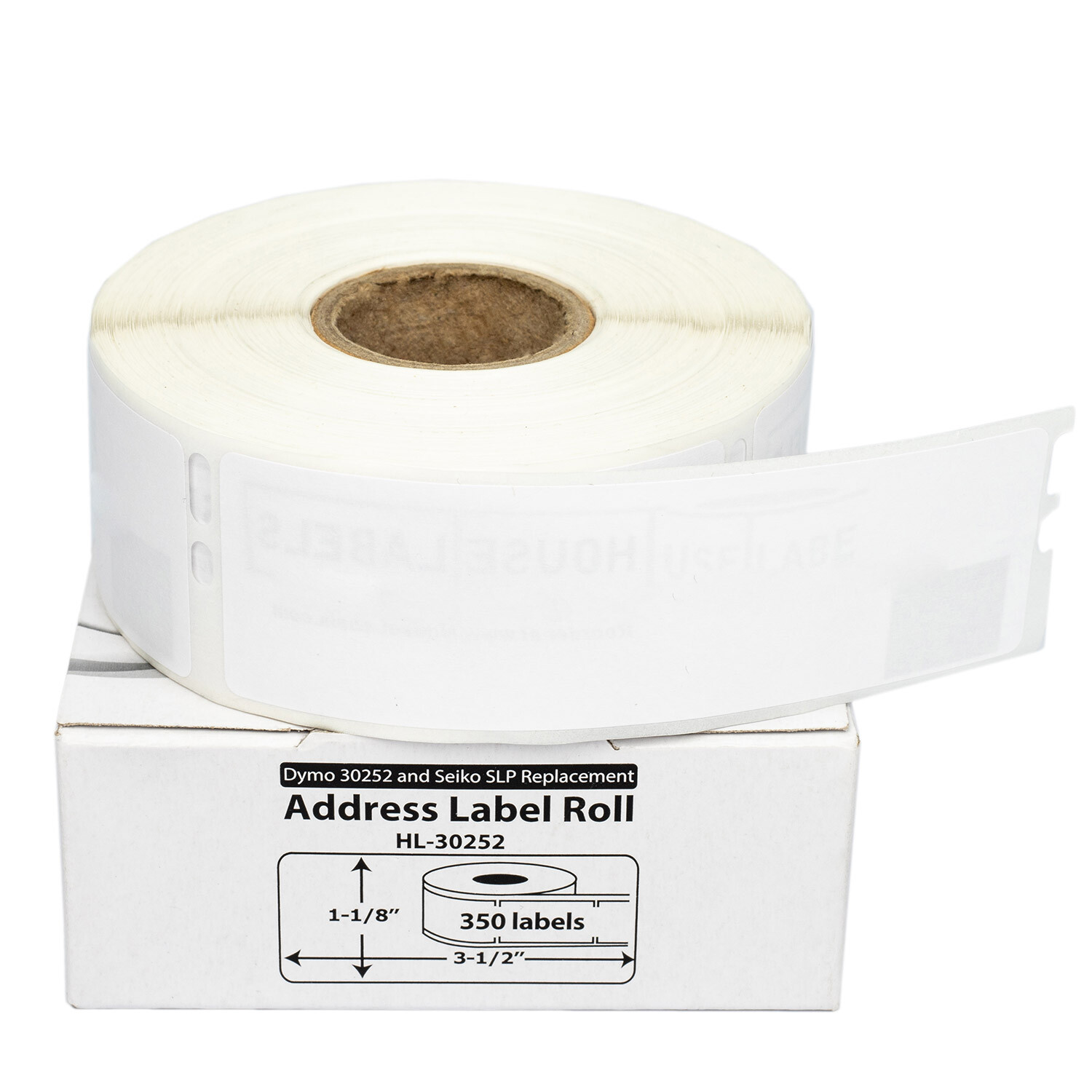 DYMO 30252 Direct Thermal Address Labels (1-1/8″ x 3-1/2″) – (24) Rolls of 350