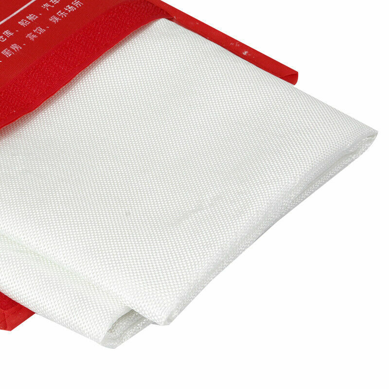 Emergency Fire Blanket Quick Release In Case For Home Office Car 1mx1mx0.3mm
