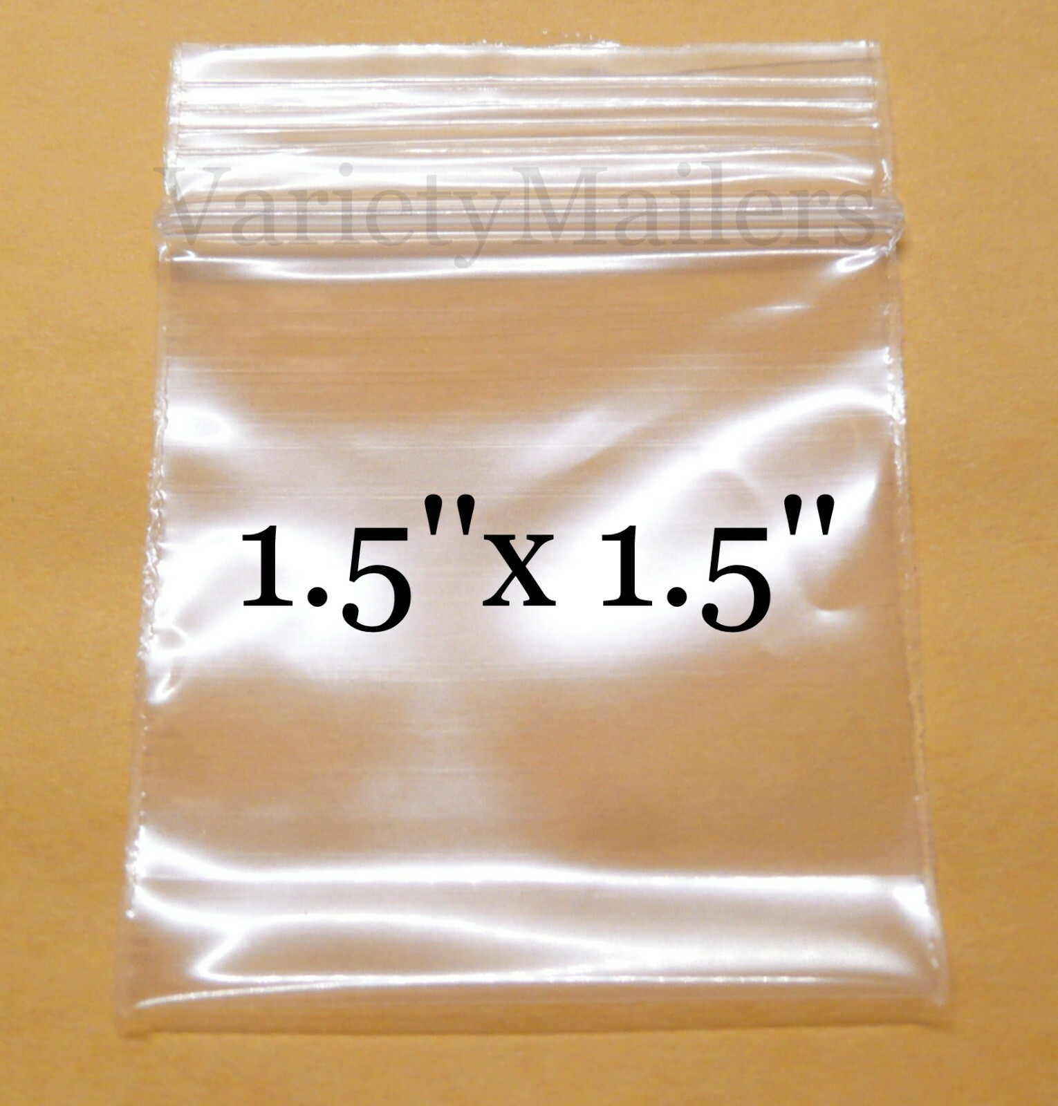 100 Tiny Reclosable Storage Bags 1.5 x 1.5 Small 2 Mil Thick Seal-Top Baggies