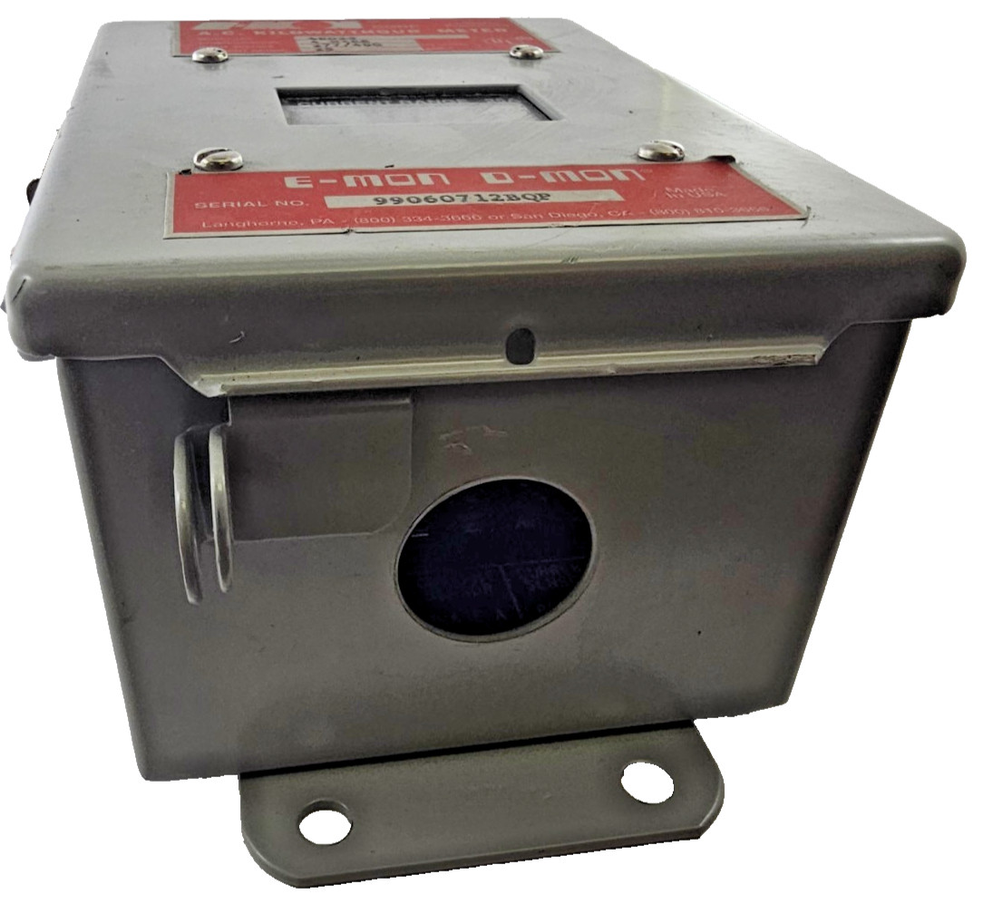 E-Mon 48025 KWH Meter 277/480V 25 Amp 50-400 HZ w/1 SplitCore Current Sensor