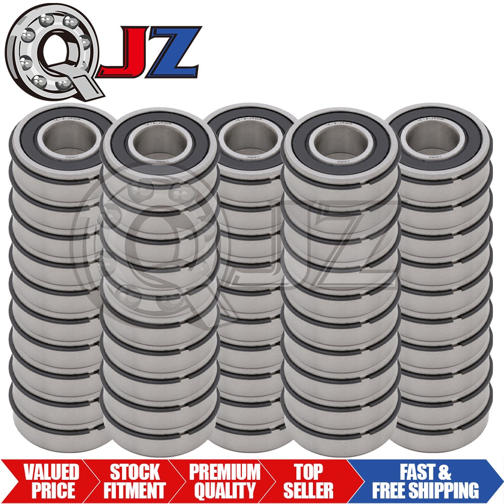 [Qty.50] 1616-2RS-NR Radial Ball Bearing w/Snap Ring [0.5in x 1.125in x 0.375in]