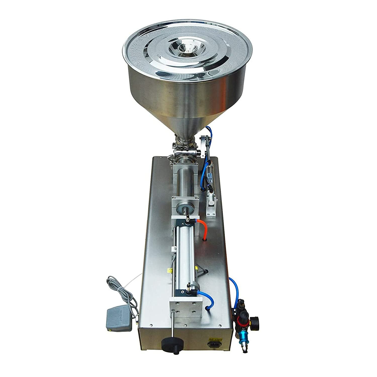 110V Pneumatic 50-500ml Paste Liquid Filling Machine 304SS for Oil Cream Shampoo