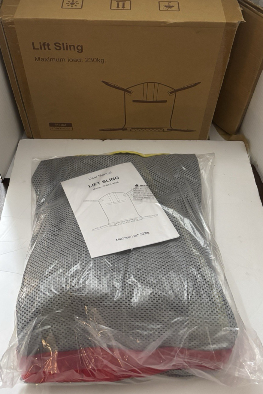 Patient Lift Transfer Sling 510lb for Caregiving Disabled & Elderly Sturdy NEW