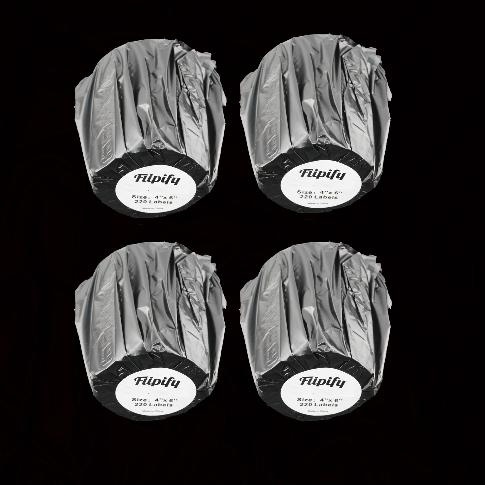 4 Rolls 4”x6” Direct Thermal Shipping Labels 1744907 compatible with DYMO 4XL