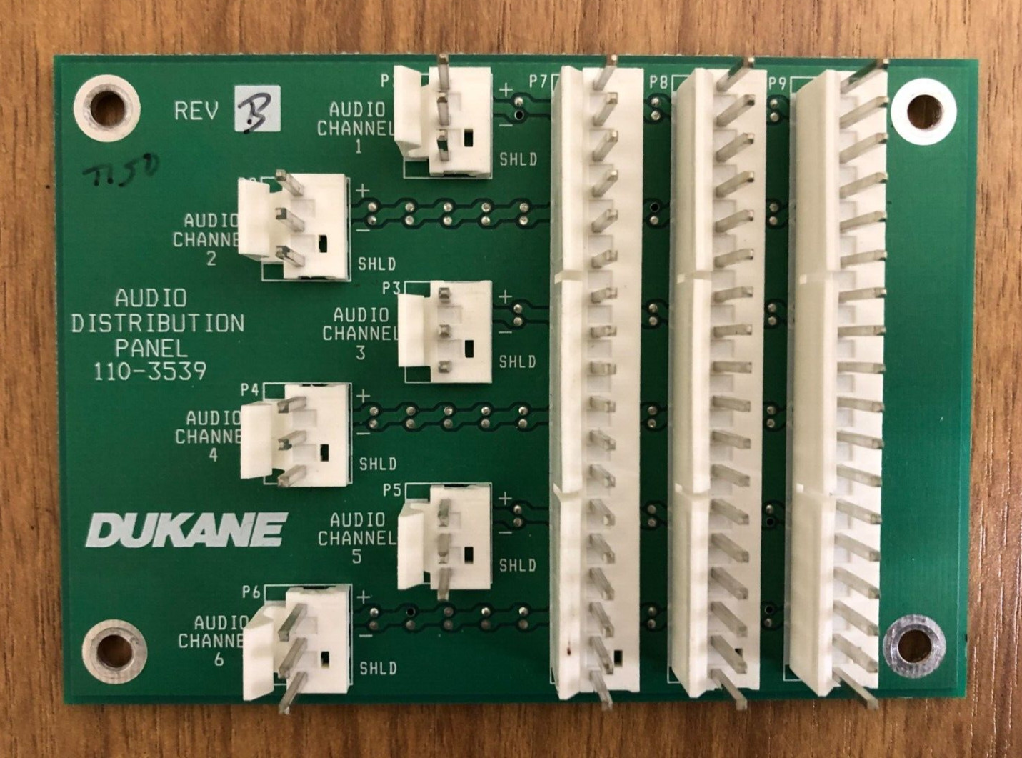Dukane Audio Distribution Panel 110-3539 6 Channel