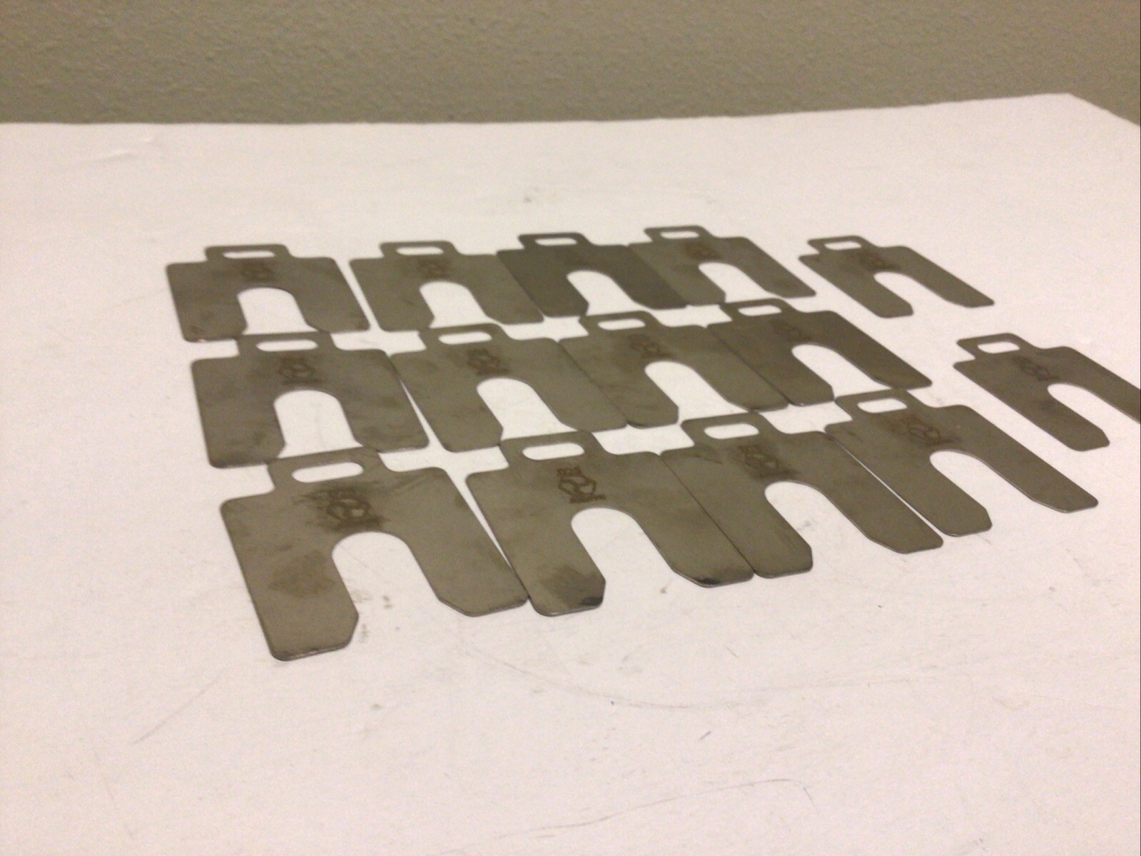NEW, (LOT OF 14) MAUDLIN PRODUCTS MSA025 A-2 X 2″ X 0.004″,20 PACK SLOTTED SHIM