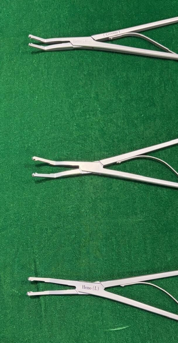 3pc Laparoscopic Open Surgery Hem-o-Lok Applier (ML/L/XL) Reusable Instruments
