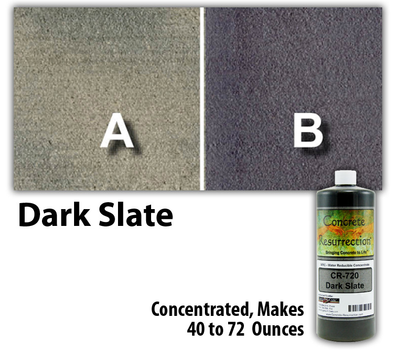 Professional Easy to Apply Water Based Concrete Stain Dark Slate 8oz