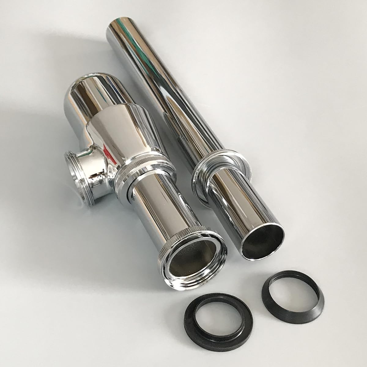 Classical Basin Bottle Trap Chrome Sink 1.25 inches x 11.61 inches,