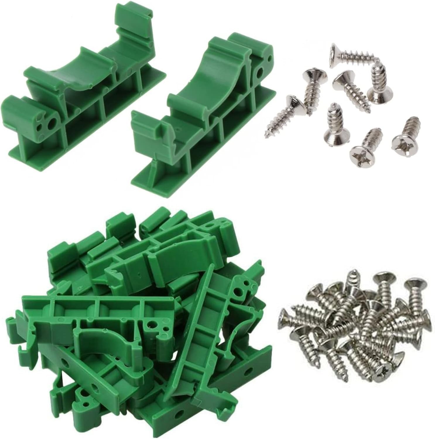 Easy-to-Install 10 Pack PCB DIN Rail Mounting Holders – Lightweight & Reliable