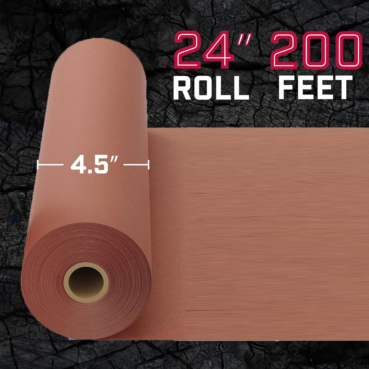 Pink Butcher Paper Roll 24″ x 200′ Food-Grade for BBQ and Smoking Meat