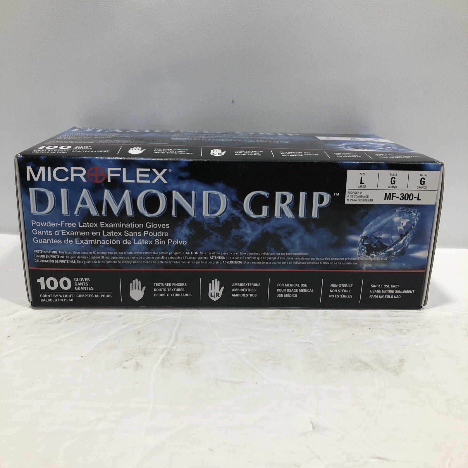 Microflex MF300L Latex Disposable Gloves – Pack of 100 – NEW