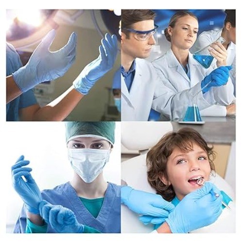 Basic 1000 Pack BMPF-3003 Large Vinyl Exam Gloves – Latex-Free & Powder-Free