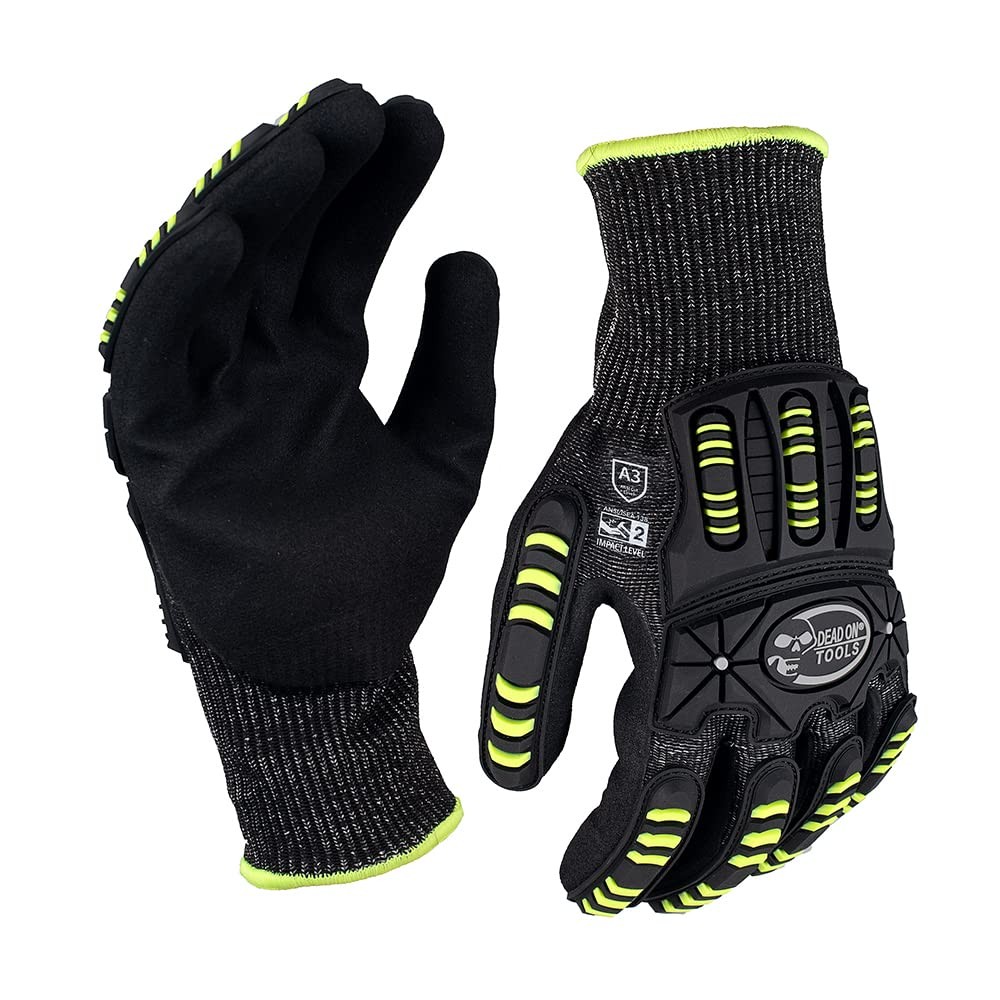 Tools A3 Demolition Work Glove, Large, Black/Yellow (DO-DEMO-L)