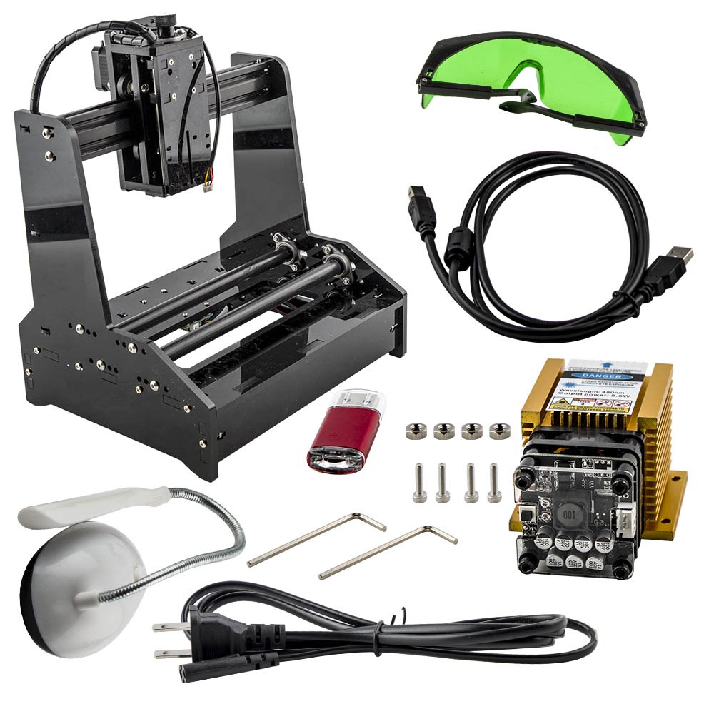 5.5W Portable CNC Laser Engraver for Cans, Bottles & Cylindrical Items 110V 60Hz