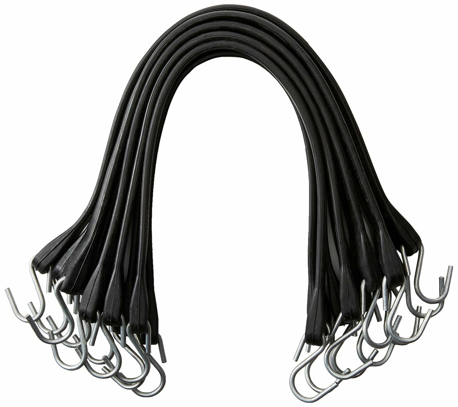 10 CALHAWK 21″ RUBBER BUNGEE CORDS TIE DOWNS 100% EPDM M-CLASS RUBBER STRAPS