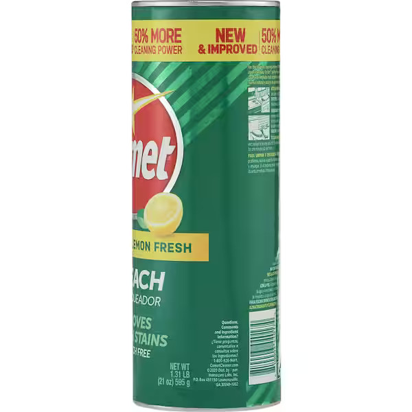 21 oz. All Purpose Abrasive Powder Cleaner with Bleach, Lemon