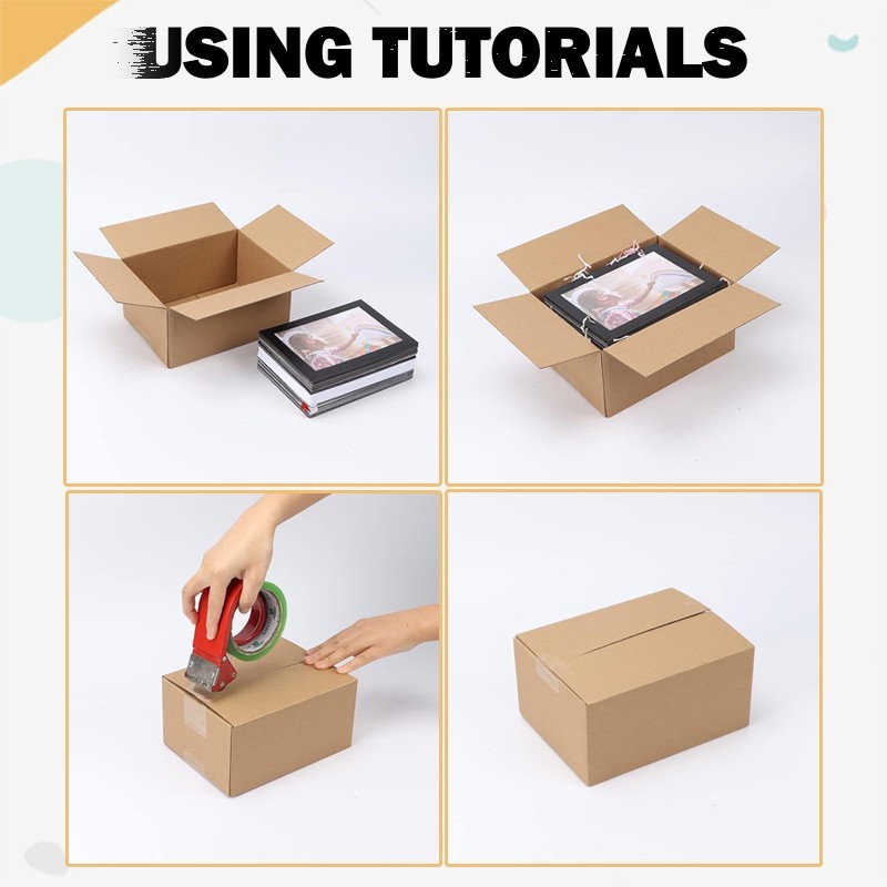 10/25 Pack Small Shipping Boxes 8x6x4 Inches for Shipping, Packaging, Business