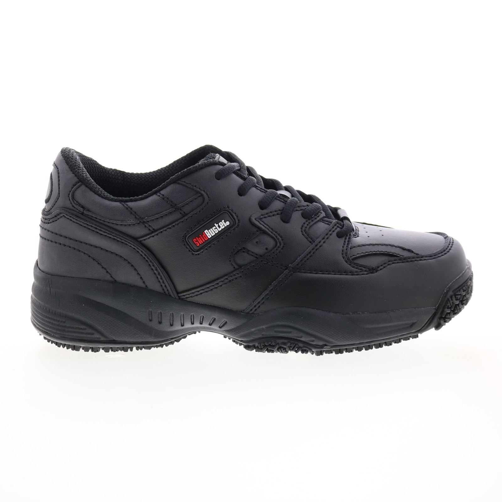 SkidBuster Oxford Slip Resistant S5055 Womens Black Wide Work & Safety Shoes