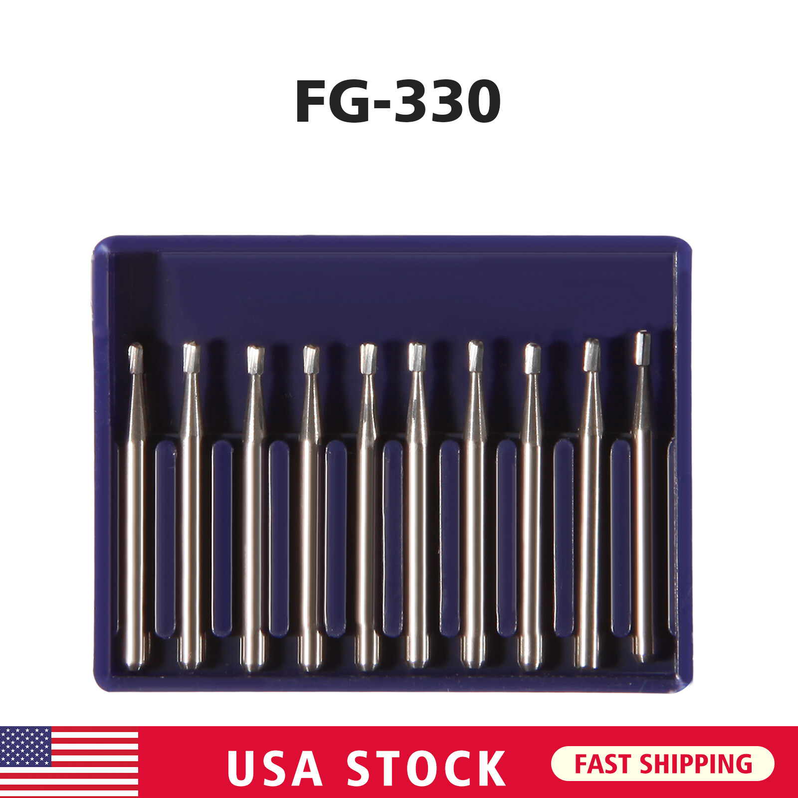 Dental Tungsten Carbide Steel Burs FG1 FG2 FG245 FG330 for High Speed Handpiece