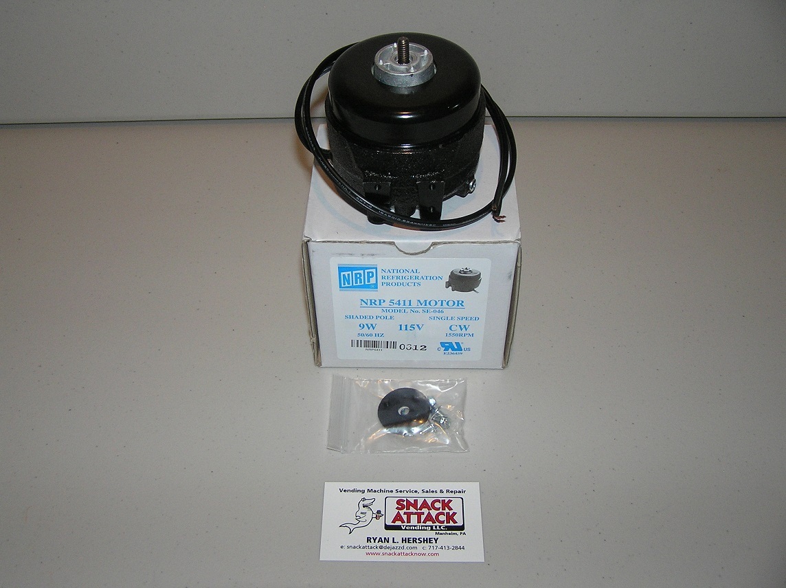 DIXIE NARCO 2145, 3561, 5591 BEV MAX 9 WATT CONDENSER FAN MOTOR / Free Ship!
