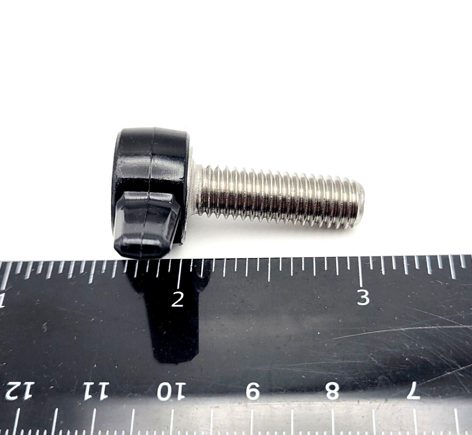 M8 x 1.25 Thumb Screw T Bolts Black Butterfly Tee Wing Knob Plastic Cap 8mm